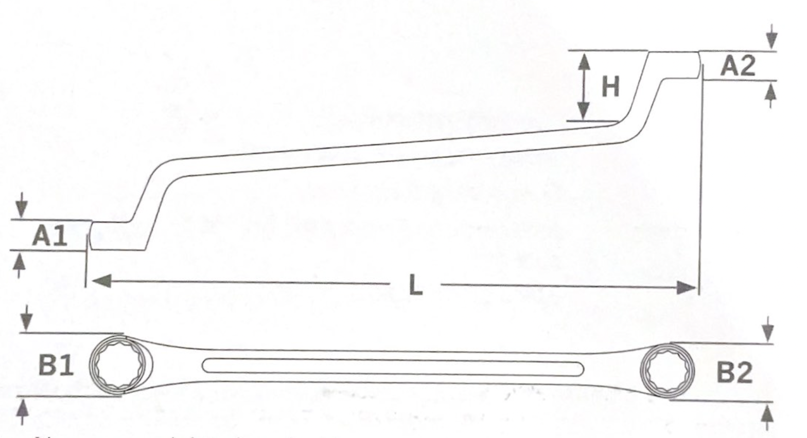 Doppelringschlüssel metrisch, DIN 838