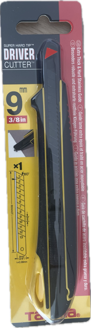 DRIVER Cuttermesser – 9 mm Auto-Lock Cutter mit ergonomischem Griff