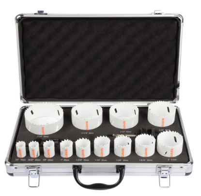 Bi-Metall Lochsägen-Set 18-teilig Ø 19 bis 83 mm