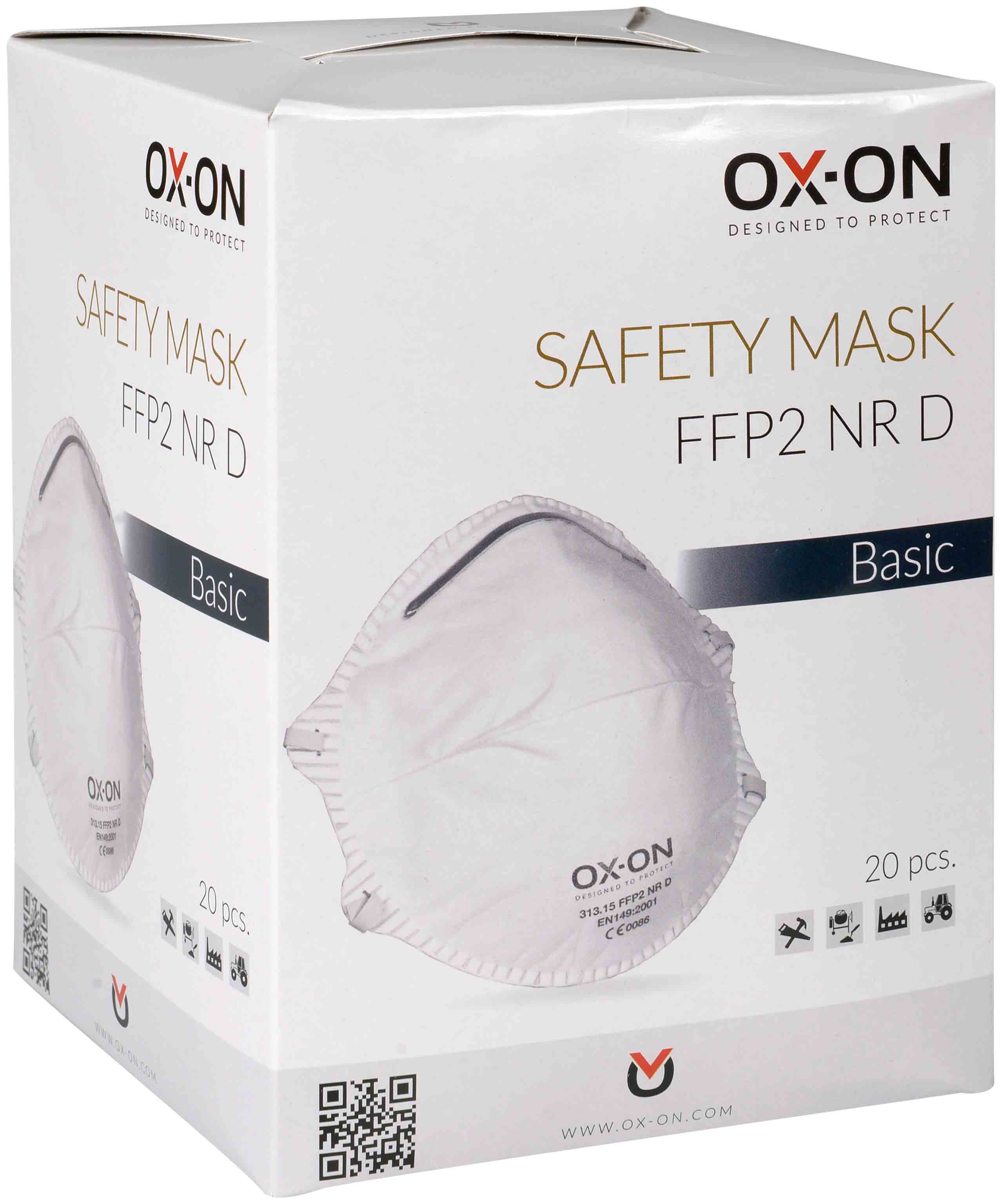 Atemschutzmaske FFP2NR D Basic - 20 Masken pro Box