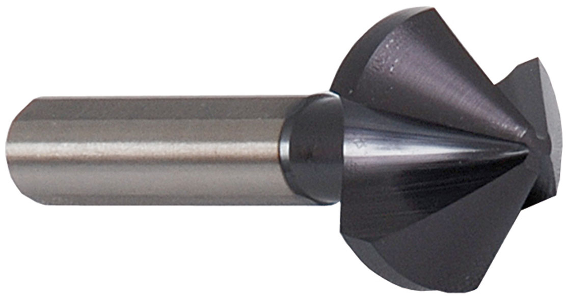 PROJAHN Set 6-tlg. Mehrbereichs-Kegelsenker 90° dreischneidig HSS-Co 5% AITiN DIN 335 C