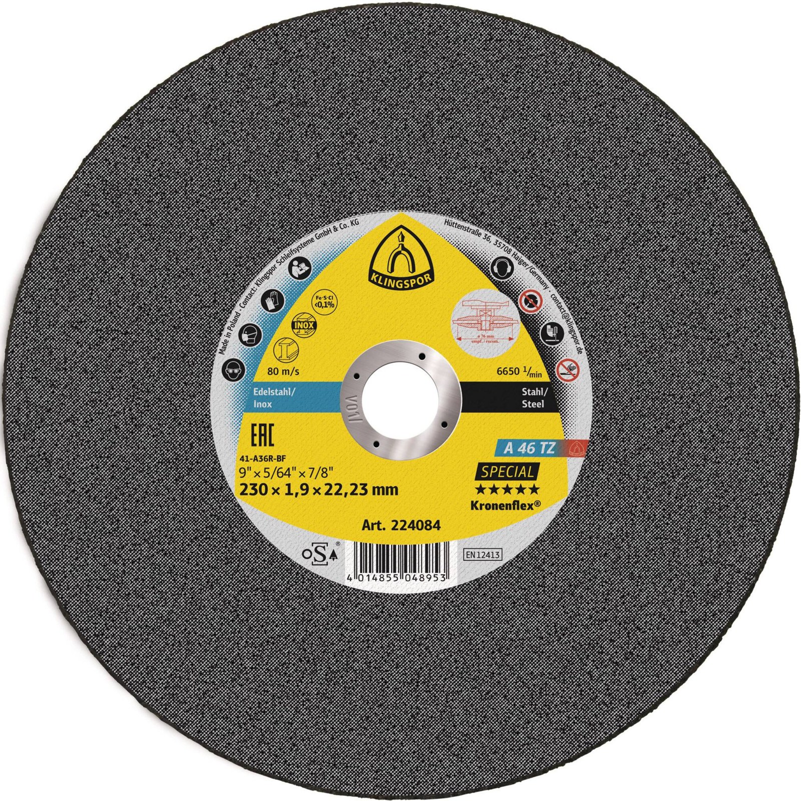 Klingspor Trennscheibe A 46 TZ Special 230 x 1,9 mm