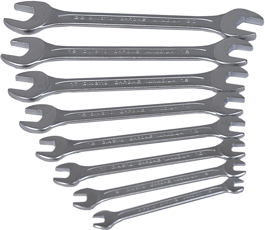 Doppelgabelschlüssel-Set metrisch, DIN 3110