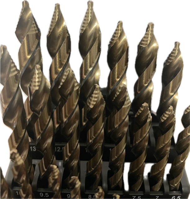 PROSTEP Spiralbohrer-Set HSS-Co5% DIN 338 – 25-teilig für Edelstahl, Metall & mehr