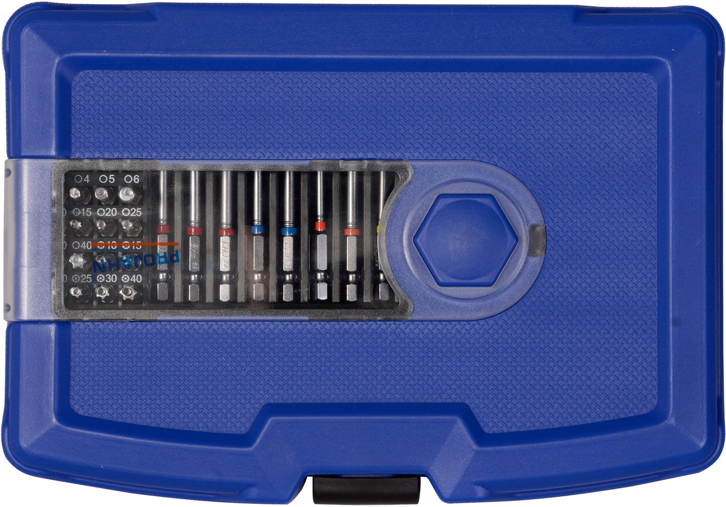 COLOR Bit-Box mit Ratschenschraubendreher 6,3 [1/4"]