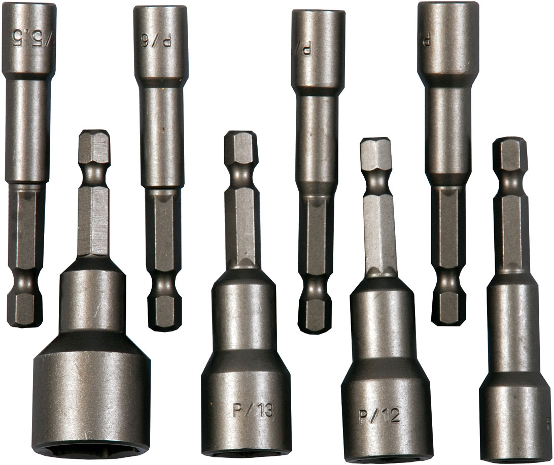 Steckschlüssel-Bit-Satz mit Dauermagnet 6,3 [1/4"]