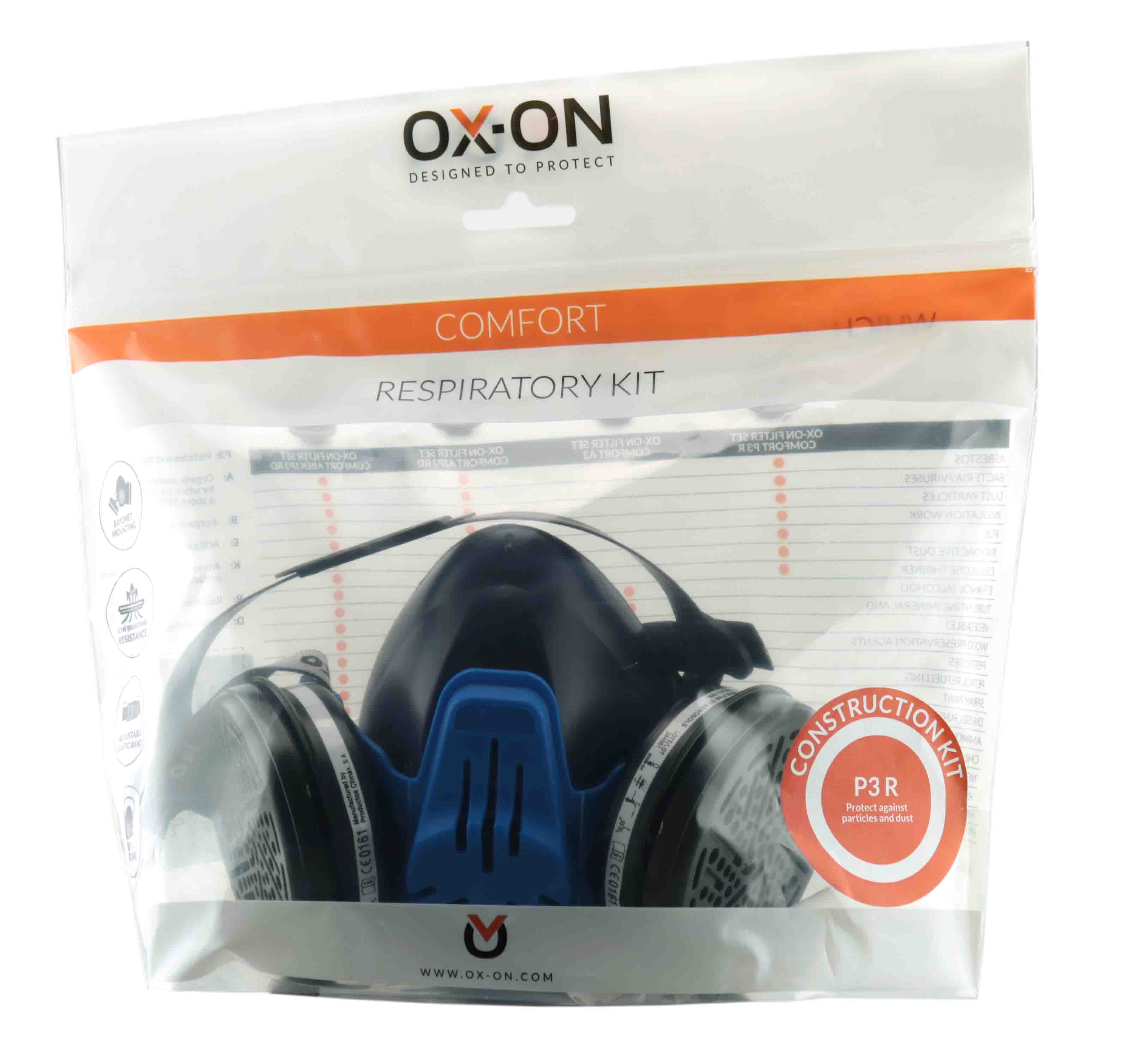 OX-ON Respiratory Kit P3 R Halbmaske bei staubintensiven Arbeiten