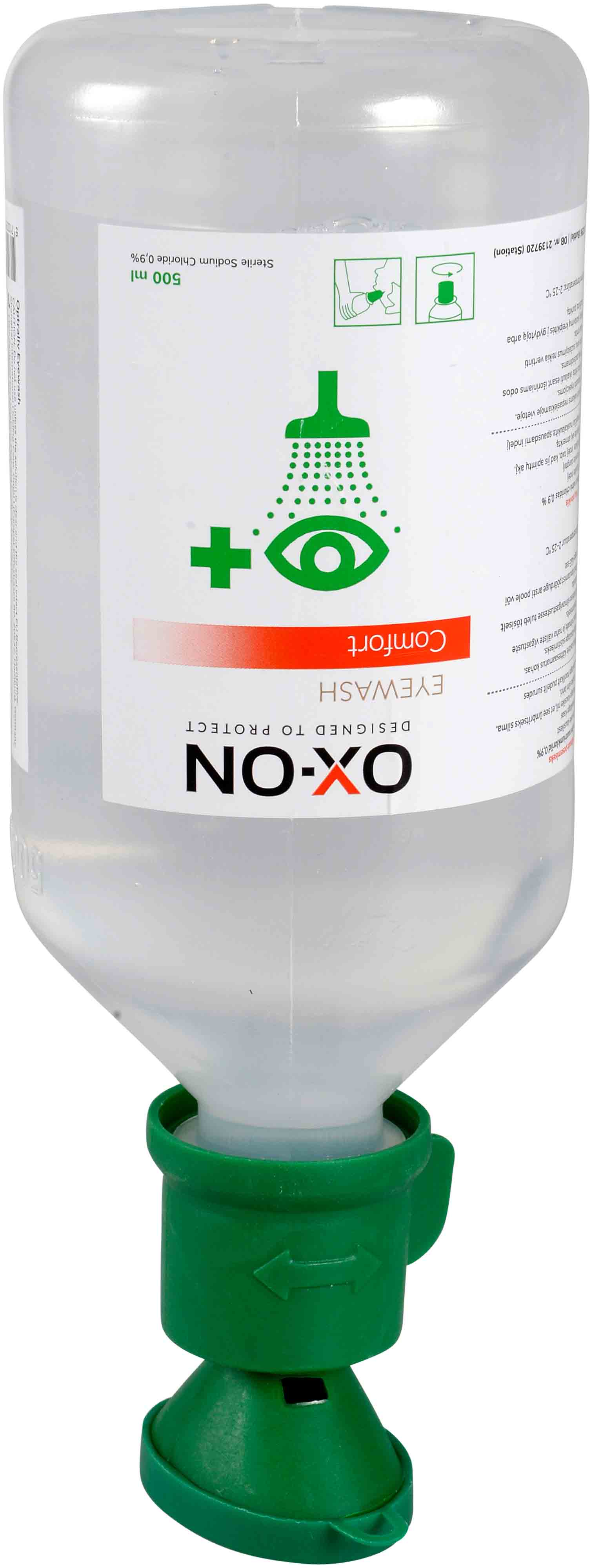 OX-ON Augenspülflasche 500 ml – CE-zertifizierte Erste Hilfe für Augenverletzungen
