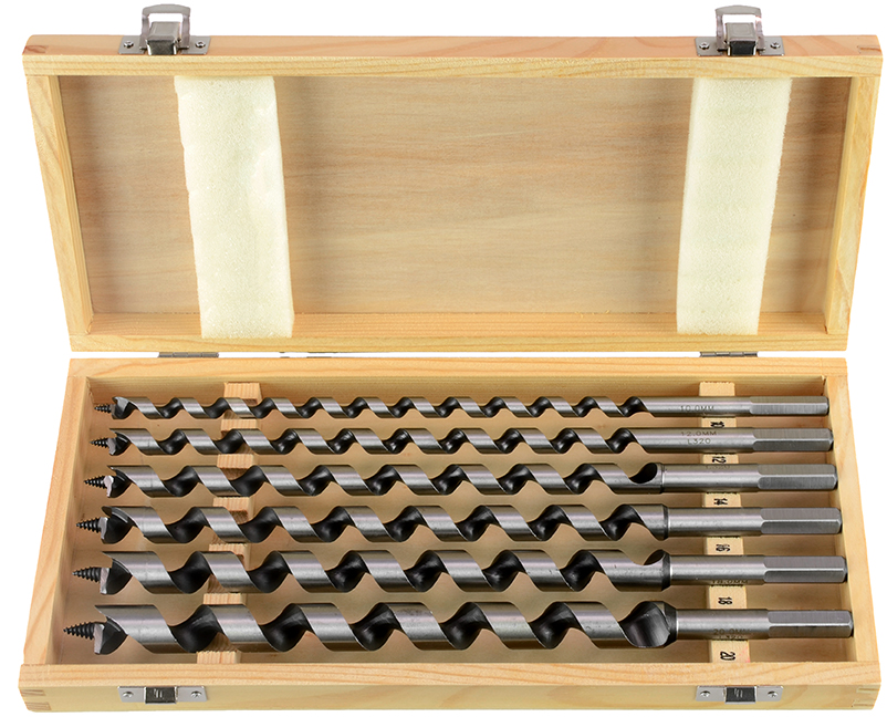 PROJAHN Schlangenbohrer-Set LEWIS 6-teilig 320 mm in Holzkassette