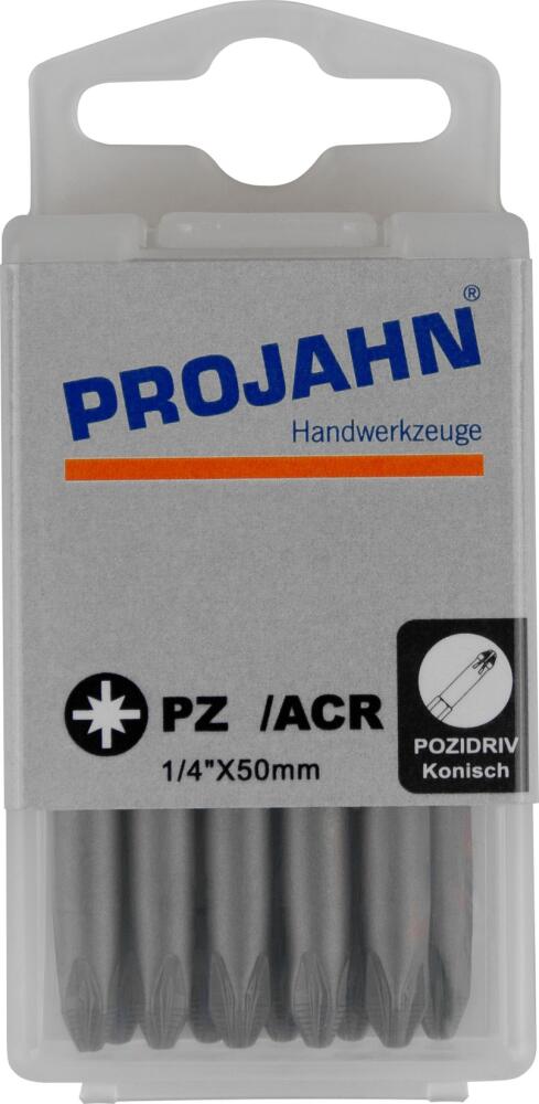 10er Pack Bit für PZ-Kreuzschlitz-Schrauben 6,3 [1/4"] ACR-Profil